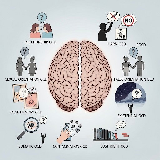 image of ocd subtypes we treat using ERP in texas, Washington state and florida.